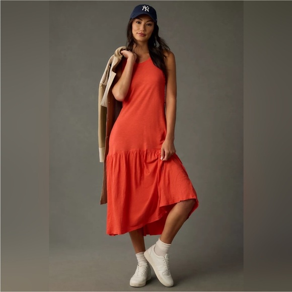 Anthropologie Dresses & Skirts - NWT Anthropologie Daily Practice Red Sleeveless Midi Dress